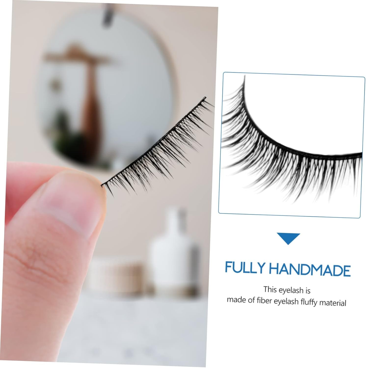 10Paires Faux Naturels De Extensions De Faux Confortables Et Réutilisables Pour Look Glamour Au Quotidien Et Lors Occasions Spéciales
