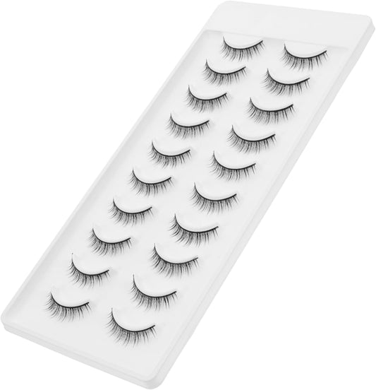 10Paires Faux Naturels De Extensions De Faux Confortables Et Réutilisables Pour Look Glamour Au Quotidien Et Lors Occasions Spéciales