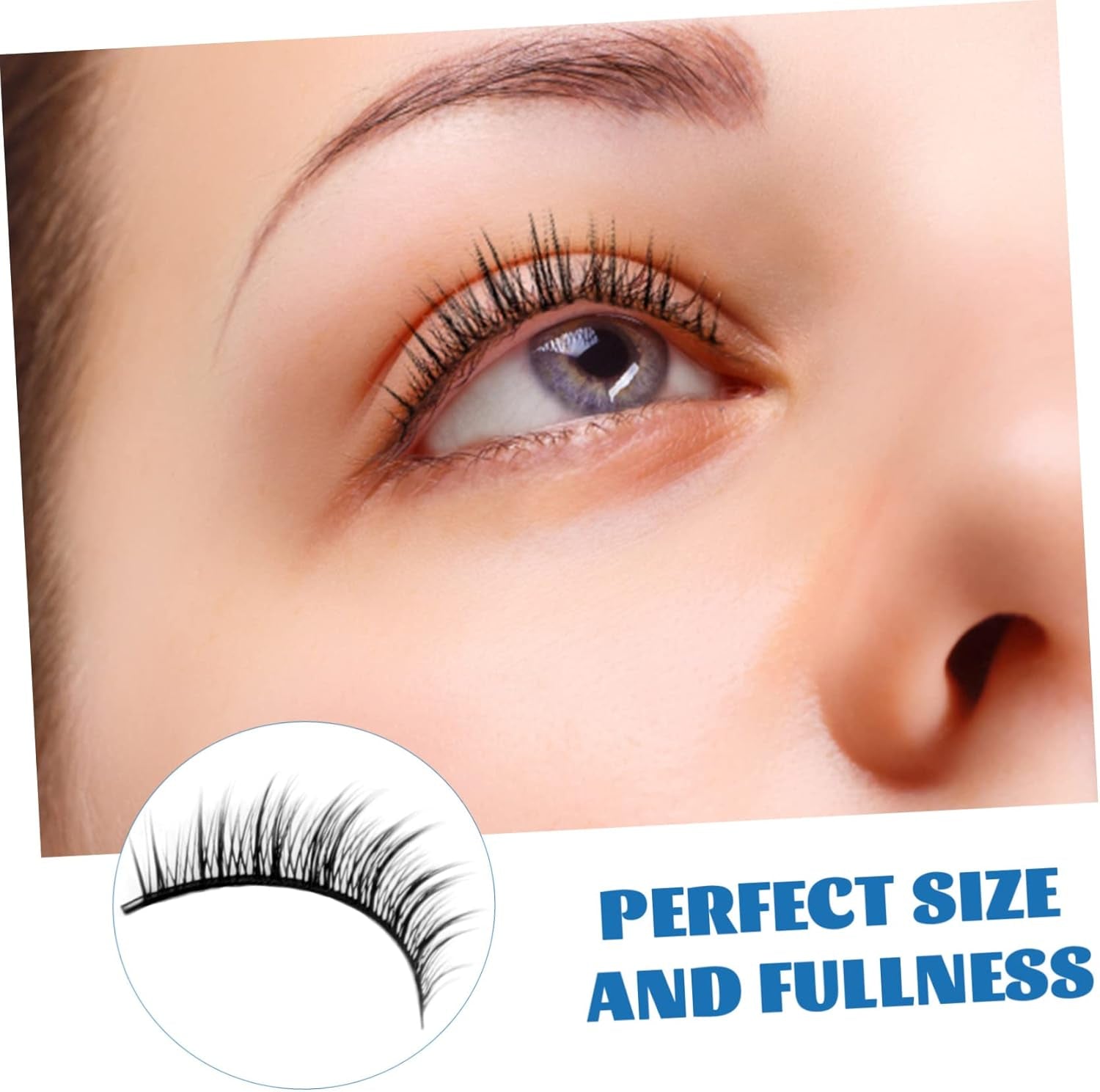 10Paires Faux Naturels De Extensions De Faux Confortables Et Réutilisables Pour Look Glamour Au Quotidien Et Lors Occasions Spéciales